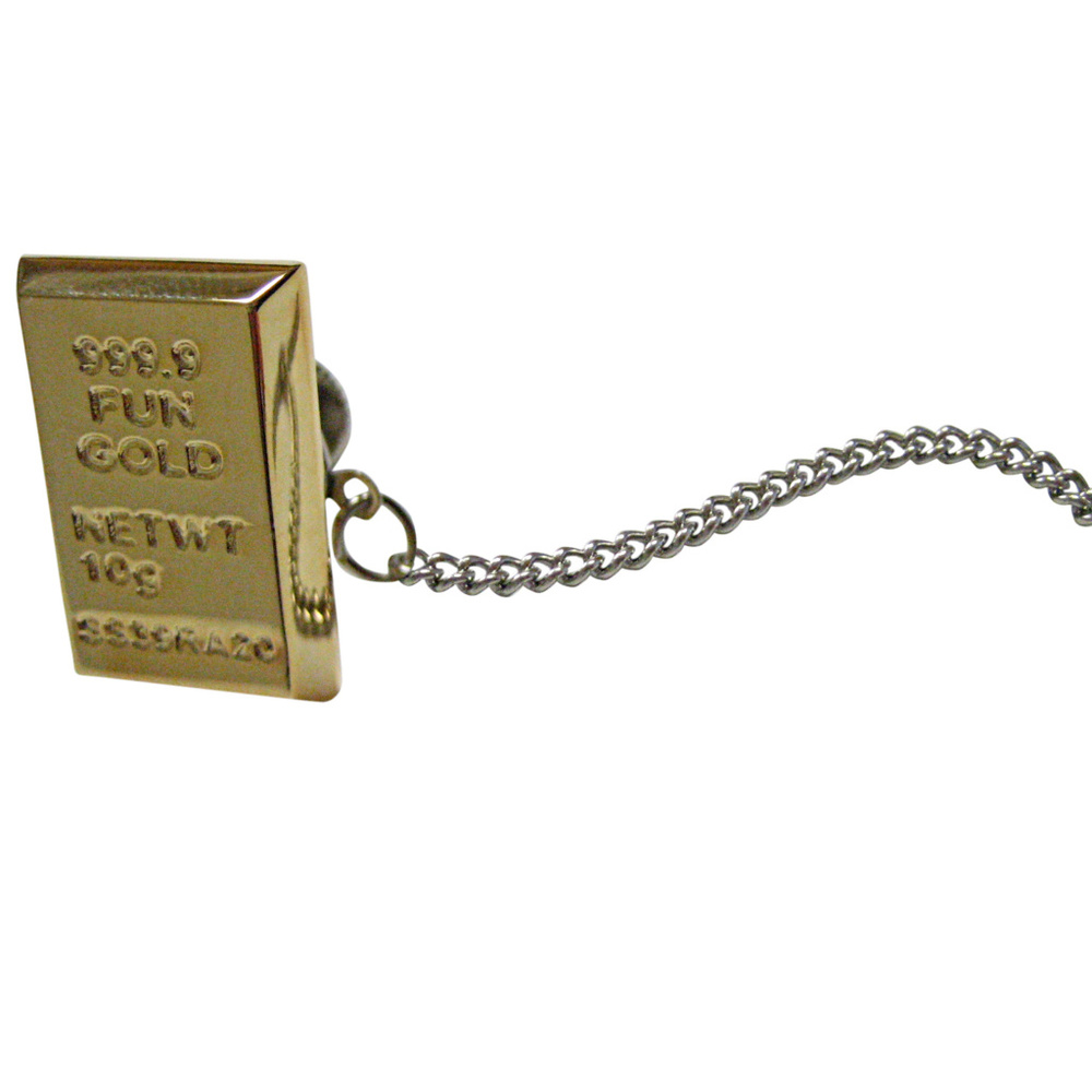 Gold Bar Design Tie Tack